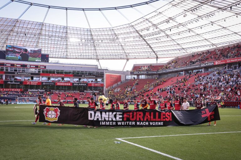 Danke sagt Bayer Leverkusen