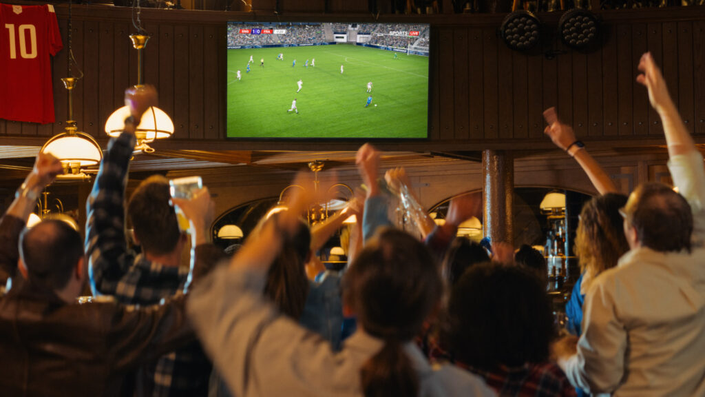 Fußball live im Fernsehen