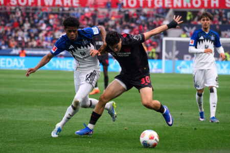 HSV gegen FC Kopenhagen vor 50.000 Zuschauern im Volksparkstadion 2027 Hamburger SV